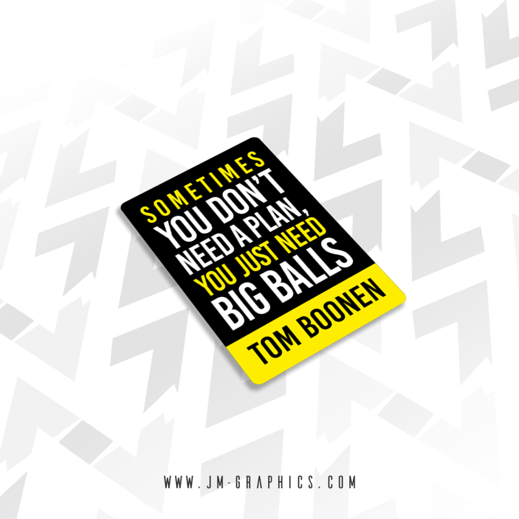 Tom Boonen Quote - JM Graphics