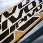 Pivot Firebird 29 2022 - Gloss metallic black with gold dots and gold background