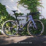 Glossy Chrome Graphics with carbon grey background - CADEX Ultra 50 Disc Tubeless 2023