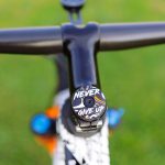 Prototype Top Cap - Custom gloss white and orange graphics with black background