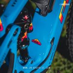 Pivot Shuttle AM 2023 - DT Swiss EB 1935 2020 - Fox 36 Performance 2021 - Fox Float X Performance EVOL 2022 - Gloss Gradient Yellow-Red-Magenta graphics with black background
