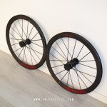 Lightweight Obermayer EVO 2022 - Printed gloss chrome red graphics with carbon grey background
